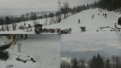 Sdružený snímek okolí chaty Myslivna