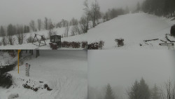 Sdružený snímek okolí chaty Myslivna