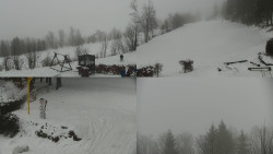 Sdružený snímek okolí chaty Myslivna