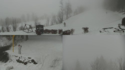 Sdružený snímek okolí chaty Myslivna