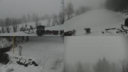 Sdružený snímek okolí chaty Myslivna