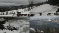 Sdružený snímek okolí chaty Myslivna