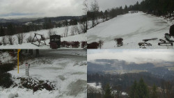 Sdružený snímek okolí chaty Myslivna