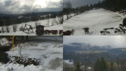 Sdružený snímek okolí chaty Myslivna