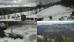 Sdružený snímek okolí chaty Myslivna