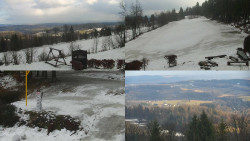 Sdružený snímek okolí chaty Myslivna