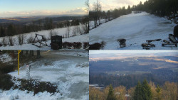 Sdružený snímek okolí chaty Myslivna