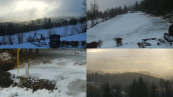 Sdružený snímek okolí chaty Myslivna