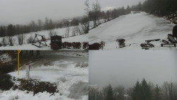 Sdružený snímek okolí chaty Myslivna