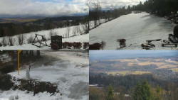 Sdružený snímek okolí chaty Myslivna