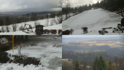 Sdružený snímek okolí chaty Myslivna