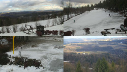 Sdružený snímek okolí chaty Myslivna