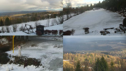 Sdružený snímek okolí chaty Myslivna