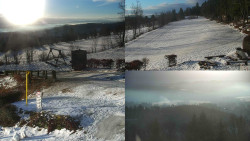 Sdružený snímek okolí chaty Myslivna