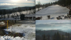 Sdružený snímek okolí chaty Myslivna