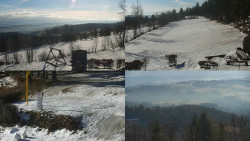 Sdružený snímek okolí chaty Myslivna