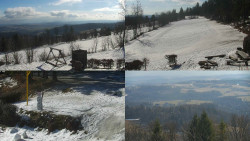 Sdružený snímek okolí chaty Myslivna