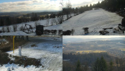 Sdružený snímek okolí chaty Myslivna