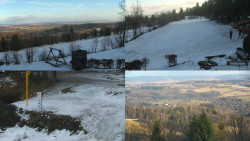 Sdružený snímek okolí chaty Myslivna