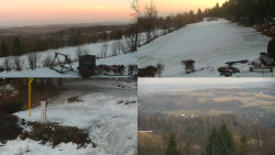 Sdružený snímek okolí chaty Myslivna