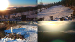 Sdružený snímek okolí chaty Myslivna