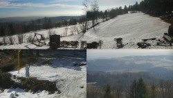 Sdružený snímek okolí chaty Myslivna