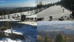 Sdružený snímek okolí chaty Myslivna