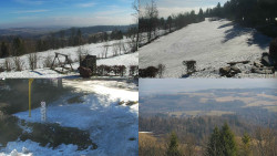 Sdružený snímek okolí chaty Myslivna