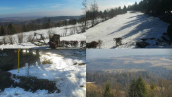 Sdružený snímek okolí chaty Myslivna