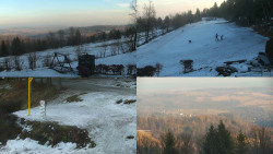 Sdružený snímek okolí chaty Myslivna