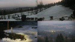 Sdružený snímek okolí chaty Myslivna