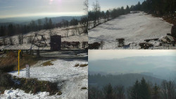 Sdružený snímek okolí chaty Myslivna