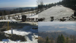 Sdružený snímek okolí chaty Myslivna