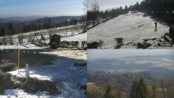 Sdružený snímek okolí chaty Myslivna