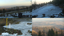 Sdružený snímek okolí chaty Myslivna