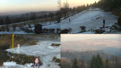 Sdružený snímek okolí chaty Myslivna