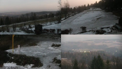 Sdružený snímek okolí chaty Myslivna