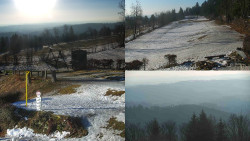 Sdružený snímek okolí chaty Myslivna