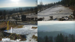 Sdružený snímek okolí chaty Myslivna