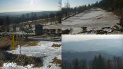 Sdružený snímek okolí chaty Myslivna