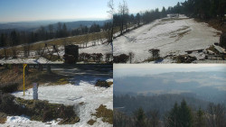 Sdružený snímek okolí chaty Myslivna