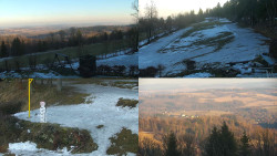 Sdružený snímek okolí chaty Myslivna