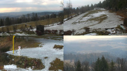 Sdružený snímek okolí chaty Myslivna