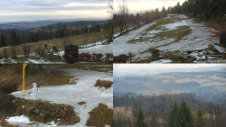 Sdružený snímek okolí chaty Myslivna