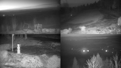 Sdružený snímek okolí chaty Myslivna