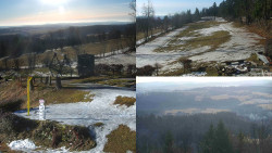 Sdružený snímek okolí chaty Myslivna