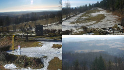 Sdružený snímek okolí chaty Myslivna