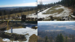 Sdružený snímek okolí chaty Myslivna