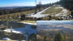 Sdružený snímek okolí chaty Myslivna