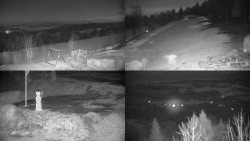 Sdružený snímek okolí chaty Myslivna